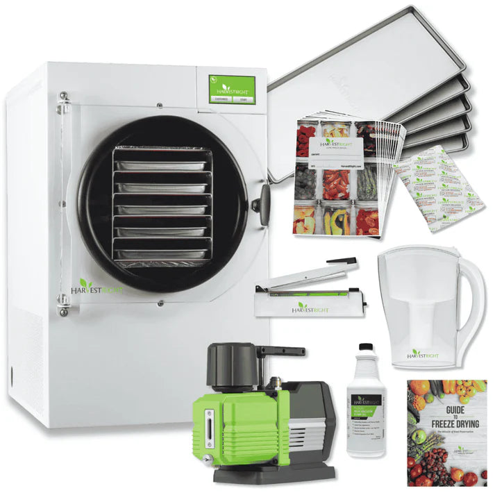MEDIUM HOME PRO FREEZE DRYER WHITE 5 TRAY W/ MYLAR STARTER KIT