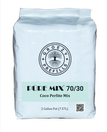 GroEzy™ 2 Gallon Prefilled 70/30 Coco Perlite Grow Bag