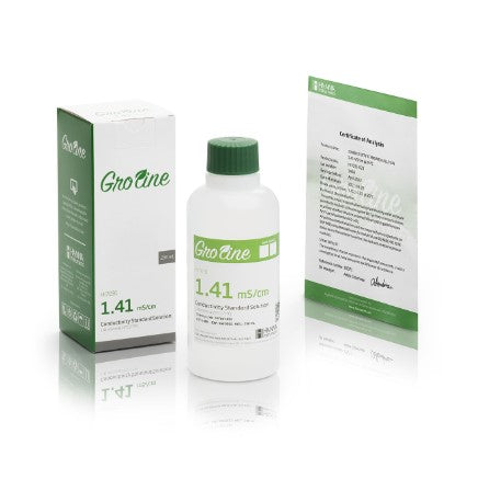 GroLine 1413 µS/cm Conductivity Standard with Certificate (230mL x 2nos)