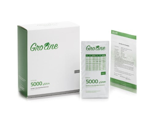 GroLine 5000 uS/cm Conductivity Standard Sachets, 20 mL (25 pcs.)