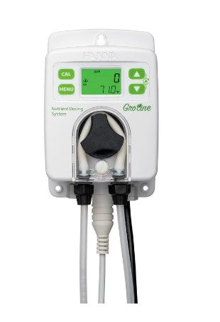 GroLine Nutrient Dosing System HI981413-20 with HI30033 conductivity probe, panel mounted flow cell, fittings and tubing
