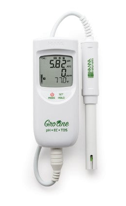 Groline Hydroponic Waterproof pH/EC/TDS/Temperature Portable Meter
