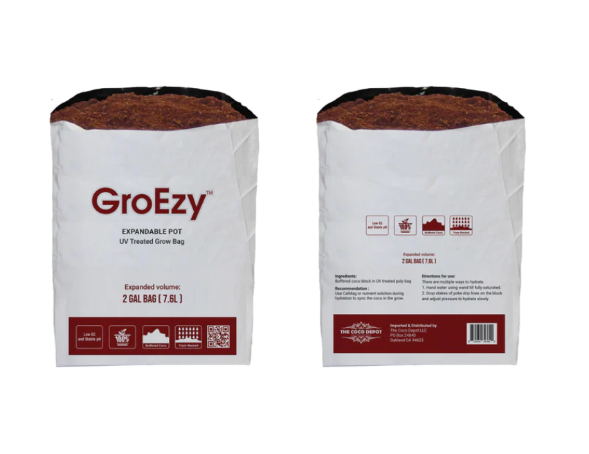 GroEzy™ 2 Gallon Expandable Pot in UV treated grow bag