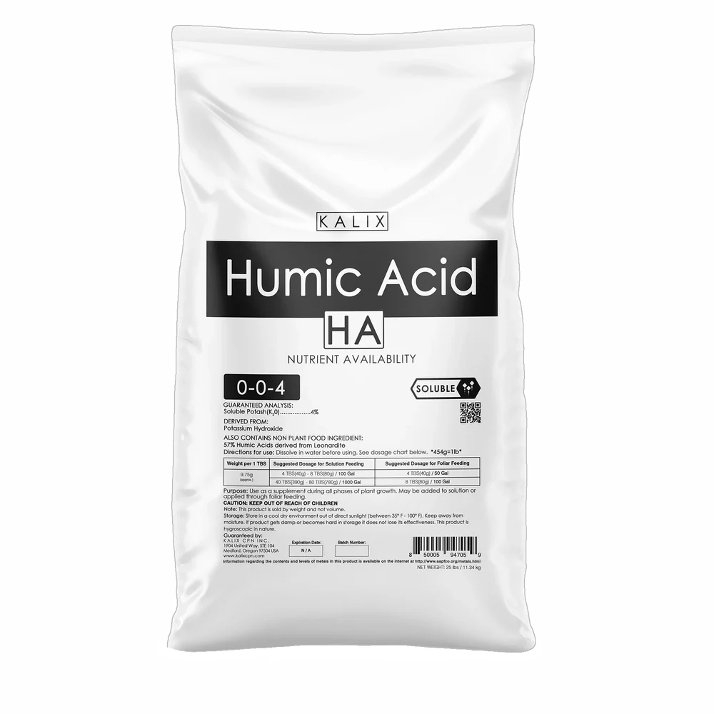 KALIX Humic Acid – Water Soluble Humic Acid Supplement for Soil, Hydroponic and Fertigation Systems