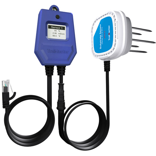 Soil Moisture, Temp and EC 3-in-1 Sensor with cable set