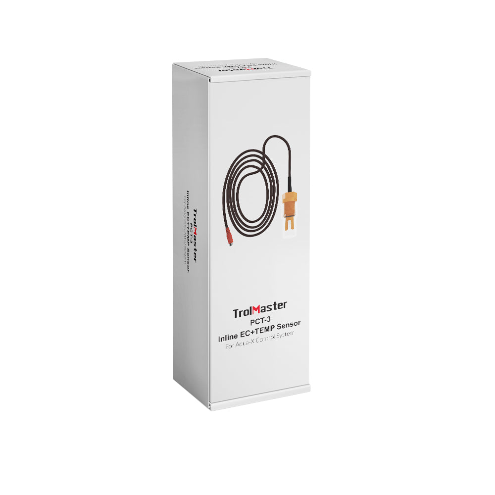 Heavy Duty Nutrient EC+Temp Sensor, drop-in / in-line compatible