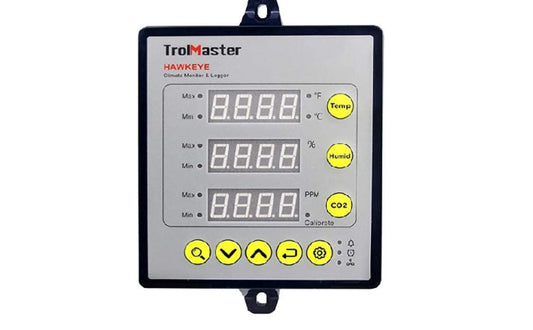 Legacy Hawkeye 3-in-1 Monitor & Logger (Temp/Humid/CO2) Sensor, Ethernet Adapter, Free Smartphone App