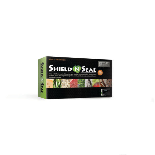 11″ x 23″ Black Vacuum Seal Bags With Zipper (5 Boxes)