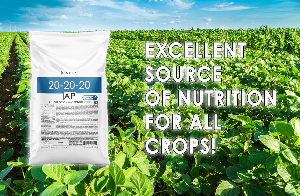 KALIX 20-20-20 Water-Soluble Plant Food – Balanced All-Purpose Fertilizer for Indoor & Outdoor Use