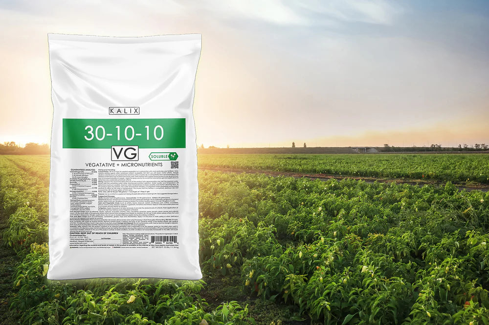KALIX 30-10-10 – Water Soluble High Nitrogen Fertilizer for Soil, Foliar and Fertigation Use (25 lb)