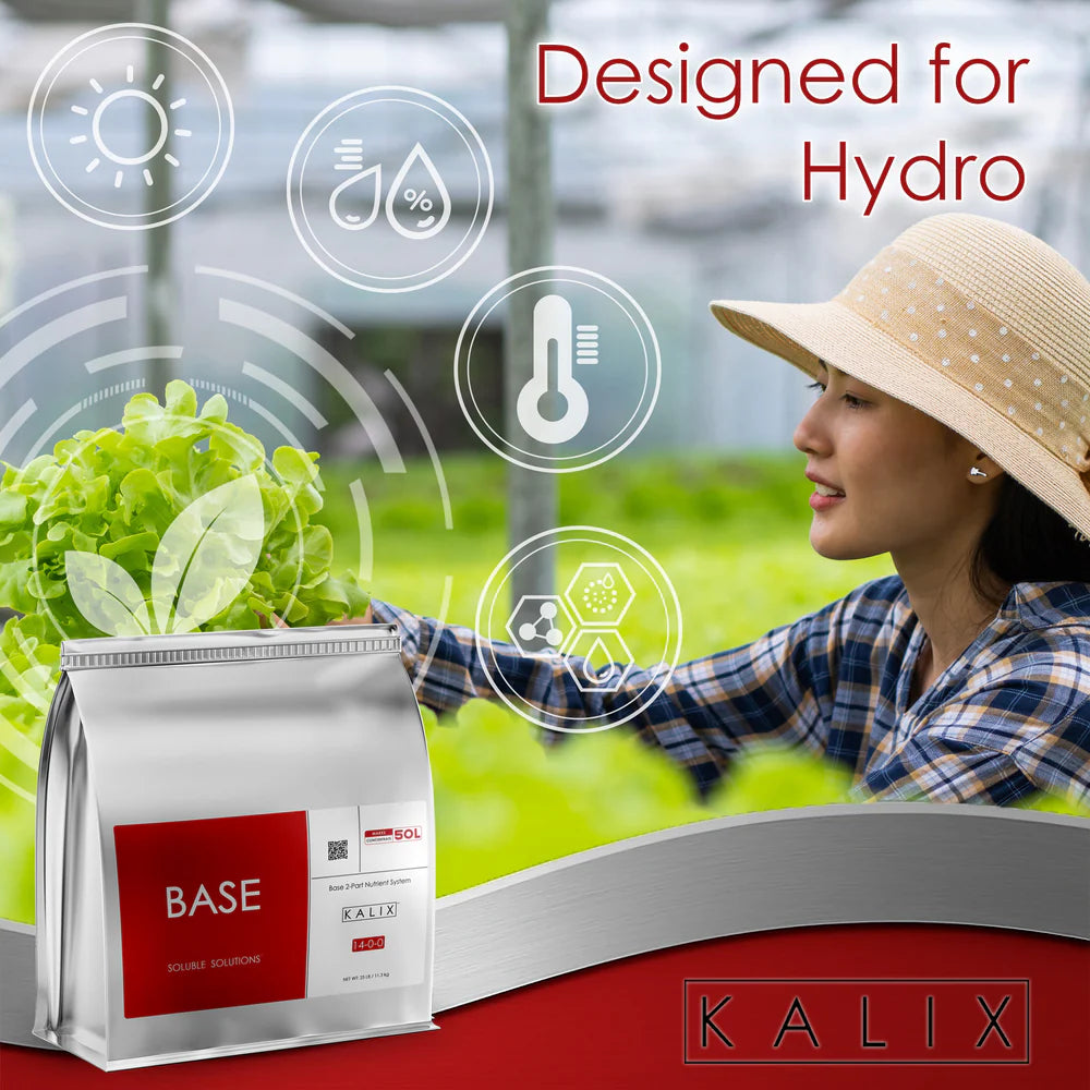 KALIX Base 14-0-0 Water Soluble Calcium Nitrate Fertilizer | Hydroponic Nutrient for Drip Irrigation & Fertigation Systems