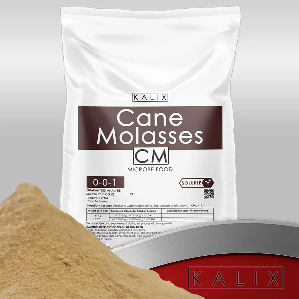 KALIX Cane Molasses – Water Soluble Carbohydrate Supplement for Soil, Hydroponic and Fertigation Systems (25 lb)
