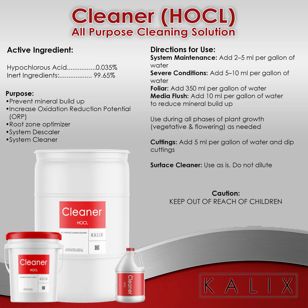 KALIX Cleaner (HOCl) | Hypochlorous Acid Descaler & Root Zone Optimizer