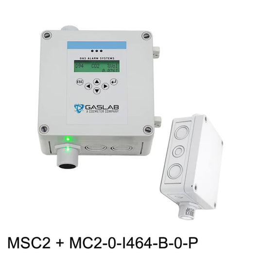 Carbon Dioxide (CO2) Fixed Gas Detector w/ Remote Sensor (0-5%)