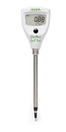 GroLine Direct soil conductivity (EC) and temperature tester (Range: 0.00 to 4.00 mS/cm)