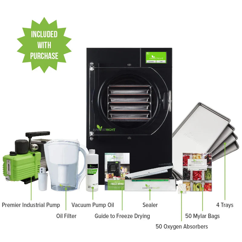 SMALL HOME PRO FREEZE DRYER BLACK 4 TRAY W/ MYLAR STARTER KIT