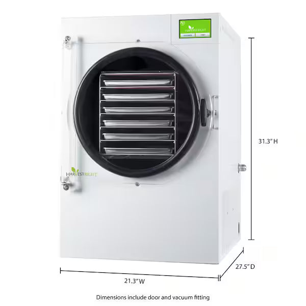 LARGE HOME PRO FREEZE DRYER WHITE 6 TRAY W/ MYLAR STARTER KIT
