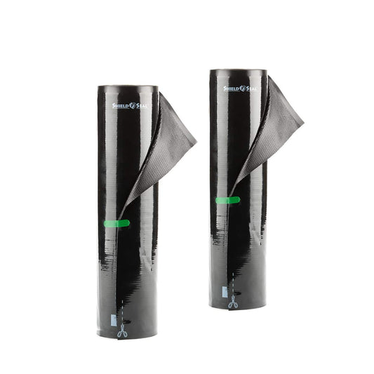 11″ x 19.5′ All Black Vacuum Sealer Rolls (15 Boxes)